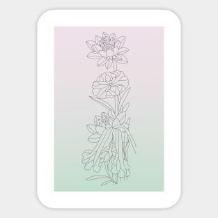 Relaxing Lotus Sticker